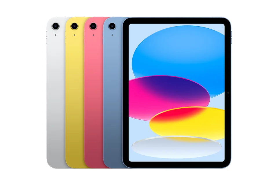 Other tablet, shown from the back in its colours and from the front